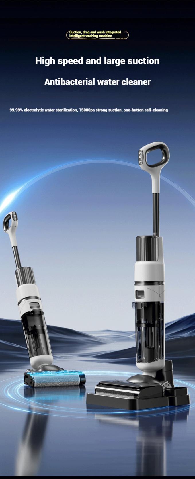 Fully automatic floor Σφουγγαρίστραping robot in white color