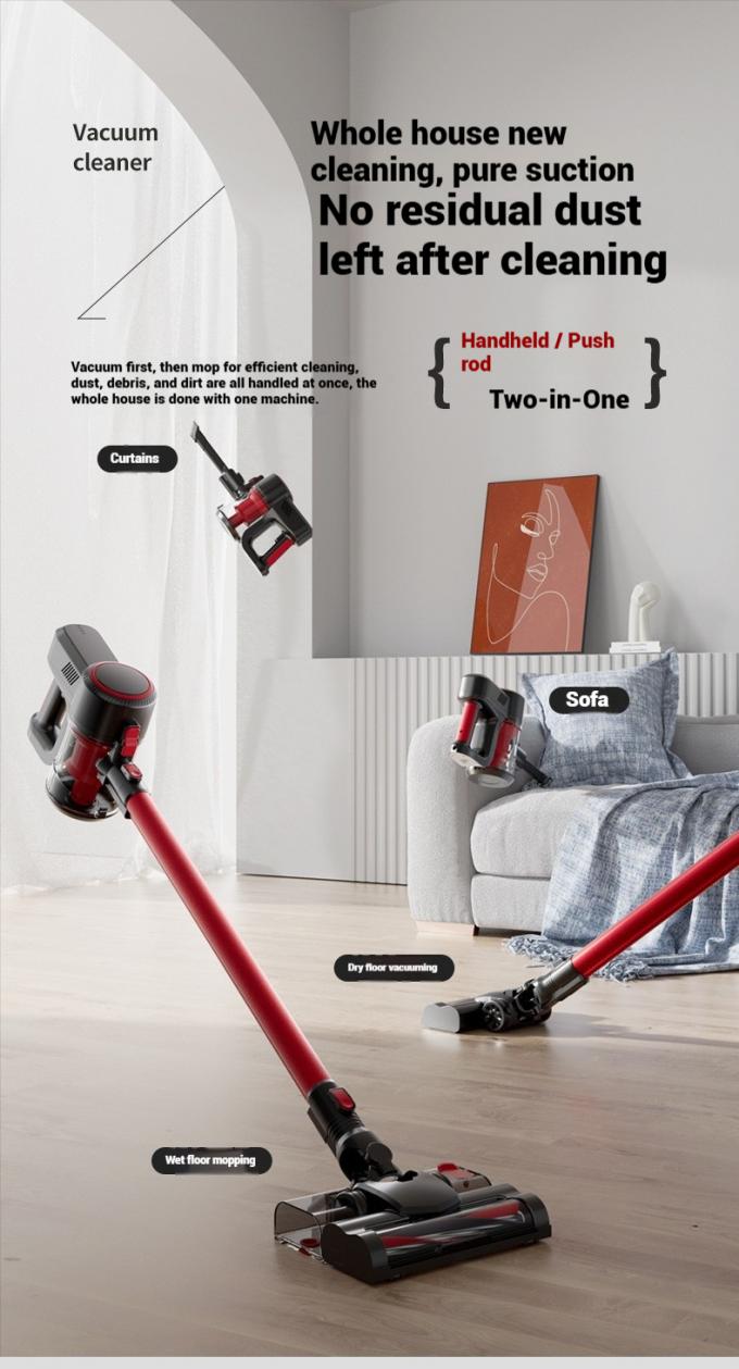 Wireless Κενό cleaner with brush and Σφουγγαρίστρα functionality