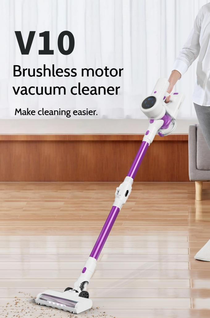 Household wireless Κενό cleaner showing sleek design and components