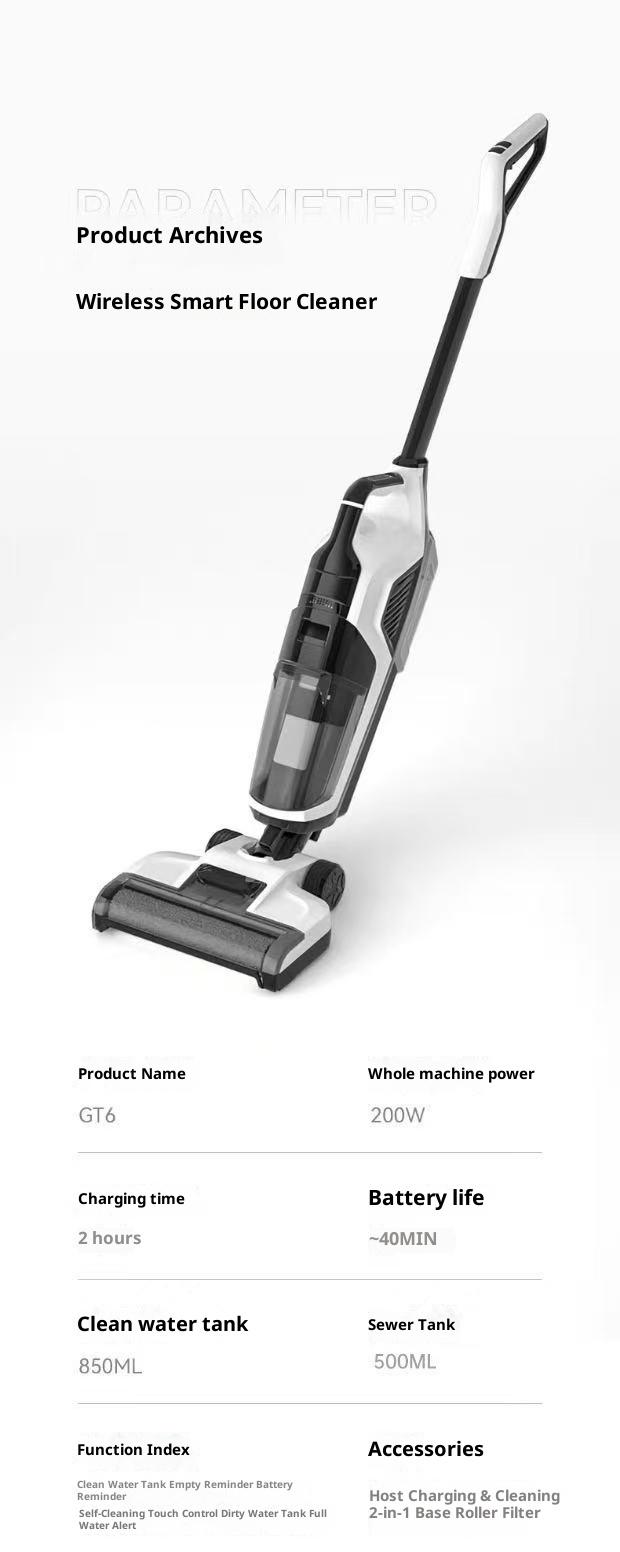 Wireless electric floor scrubber Σφουγγαρίστρα in home setting